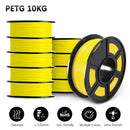 SUNLU 10KG 3D Filament PETG Filament 10kg 22 lbs 1.75mm 3D-Drucker-Filament Gute Säure- und Alkalibeständigkeit Hohe Transparenz
