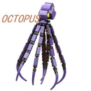 Creative MOC biomimetic animal deep-sea giant octopus model for boys to decompress and assemble building blocks toy
