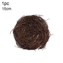8-25cm Round Rattan Bird Nest Easter Decoration Bunny Eggs Artificial Vine Nest For Home Garden Decor Happy Easter Party Supply