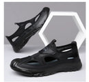 New Summer Sandals Breathable Men Shoes Mesh Outdoor Men Hollow Sandals Antiskid Beach Sandals Flats Footwear Zapatillas Hombre