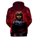 Annabelle 3D Print Hoodies Men Sweatshirt Harajuku Hoody Tracksuits 3D Print Horror Movie Annabelle Hoodie Streetwear Clothes
