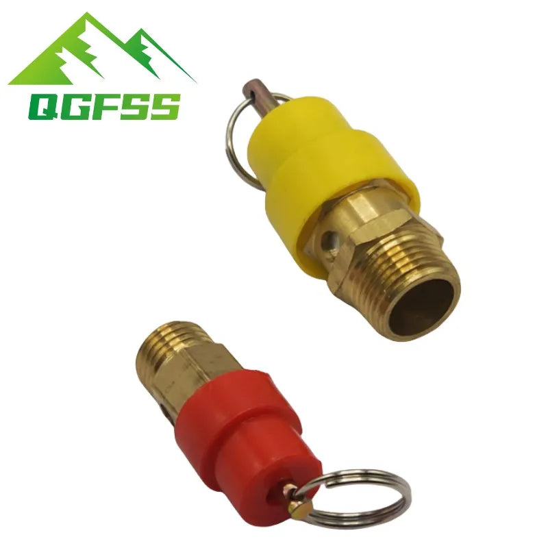 1PCS 1/4'' 3/8" 1/2" BSP 1/3/4/5/6/7/8/10/12KG Air Compressor Safety Relief Valve Pressure Release Regulator For Pressure Piping