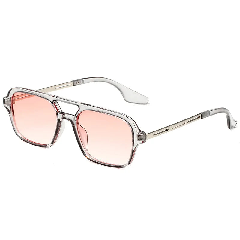 Small Frame Square Sunglasses Female Vintage Hollow Leopard Blue Oculos De Sol Woman Brand Designer Fashion Luxury Sun Glasses