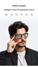 800W Pixel Camera Smart Glasses Video Recording AI Photo Recognition Bluetooth Call Voice Translation Sunglasses For Men Women