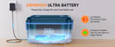 Cordless Electric Lunch Box,1.4L 24000mAh Rechargeable Heated Lunch Box with Ice Crystal Box,24 Hours Self Heating Lunchbox