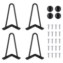 4/8/10/12/14/16/28/34IN 4 x Hairpin Table Hair Pin Legs Set with FREE Feet Protector & Screws for Furniture Bench Desk