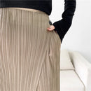 YUDX Women Pleated Solid Color Ankle-length Pants Elastic Waist Wide Leg Straight Female Trsouser Loose 2026 Summer