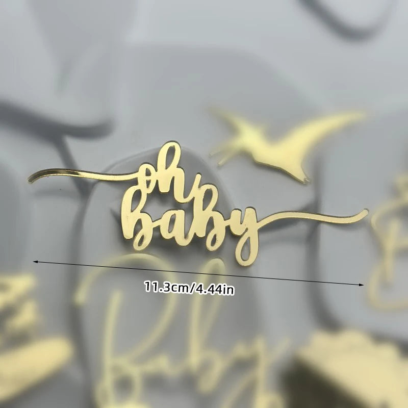 Cake Topper Baby Turning Arrangement Birthday Decoration Party Supplies Cupcake Decorations Boys Girls Baby Shower