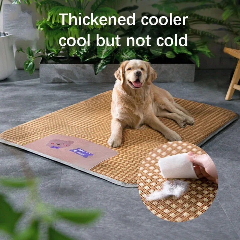 New Pet Spring Summer Cool Mat Seasonal Mat Universal Type Dog Nest Cat Supplies Breathable Moisture-proof Cool But Not Cold