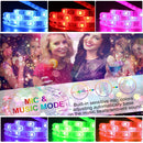 RGB Led Lights for Room Bedroom Decoration Smart Led Strip 12V 5050 Flexible Neon RGB Tape with Bluetooth Music Remote Backlight