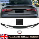 V-Typ Carbon-Look Heckspoiler für Audi A3/S3/RS3 (2014-2020)