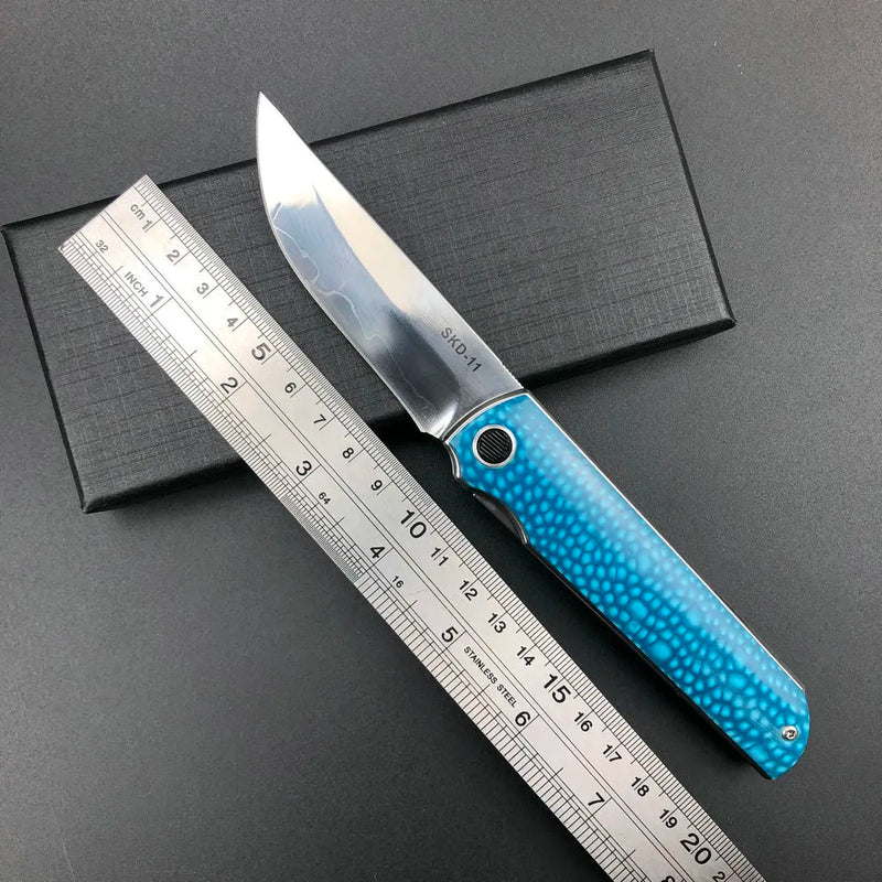 Trskt SKD-11 Flipper Folding Knife,Ball Bearing Pocket Knife,Survival Hunting Knifes Camping Knife Edc Tool 61Hrc Dropshipping