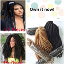 18 Zoll Synthetisches Yaki Marley Haar Zöpfe Häkel-Marley-Twist-Flecht-Haarverlängerungen für schwarze Frauen Afro Kinky Yaki Haar