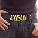 Personalised Men's Belt Buckle Custom Bold Name Belt Buckle Stainless Steel Jewelry for Best Man Groomsman Gift Father's Day