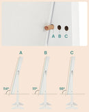 SONGMICS jewelry cabinet mirror cabinet standing 2 organisers, lockable