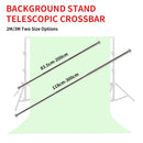 Telescopic Crossbar Universal Photo Background Support System Kit Adjust Height Backdrop Stand for Photography Photo Studio Boom