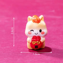 1PC 2026 New Year Figurines Miniatures Cartoon Lucky Horse Micro Landscape Ornaments Home Desk Decorations Room Decor Gift