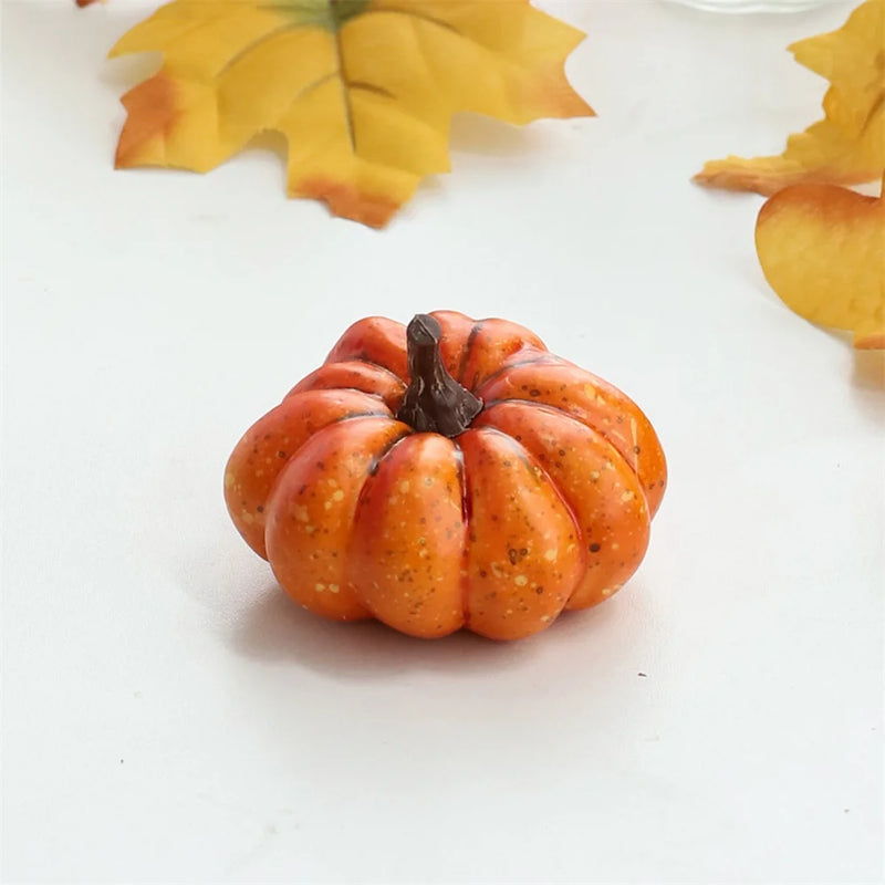 Mini Artificial Halloween Pumpkin Decor Simulation Vegetable DIY Craft Halloween Home Party Decoration Props Farmhouse Harvest