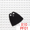 MOC Character Accessories Building Blocks Medieval Soldier Hood Wearing Coat Cape Battle Robe Mini Brick Boy Toy Gift K034 DIY