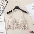 Sommerurlaub Strand Camis Lady Sexy Quasten Häkel-Camisole Frauen Sexy Quasten Bikini Camis weibliche Häkel-Neckholder Bikini-Tops