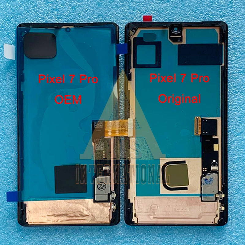 6.7" Original AMOLED LCD For Google Pixel 7 Pro Display 7A Screen Frame Touch Panel Digitizer 6.3" For Google Pixel 7 Pixel7 LCD