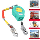 Self Retracting Lifeline 330lbs Fall Arrester Fall Protection with Alloy Steel Hook & Steel Wire Rope 23ft 7m