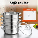 The Steam Tower | 5-Tier Multi-Function Stainless Steel Steamer Cookware