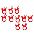 Tent Rope Buckles 3 Hole Outdoor Camping Tent Wind Rope Buckle Aluminium Alloy Tensioner Tent Cord Rope Fastener Tighten Hook