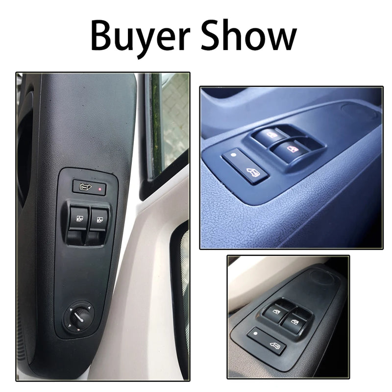 Car Electric Window Triple Switch Button Repair For Fiat Doblo 2010-2014 For Peugeot Boxer Citroen Relay Jumper 735421419 6490X9