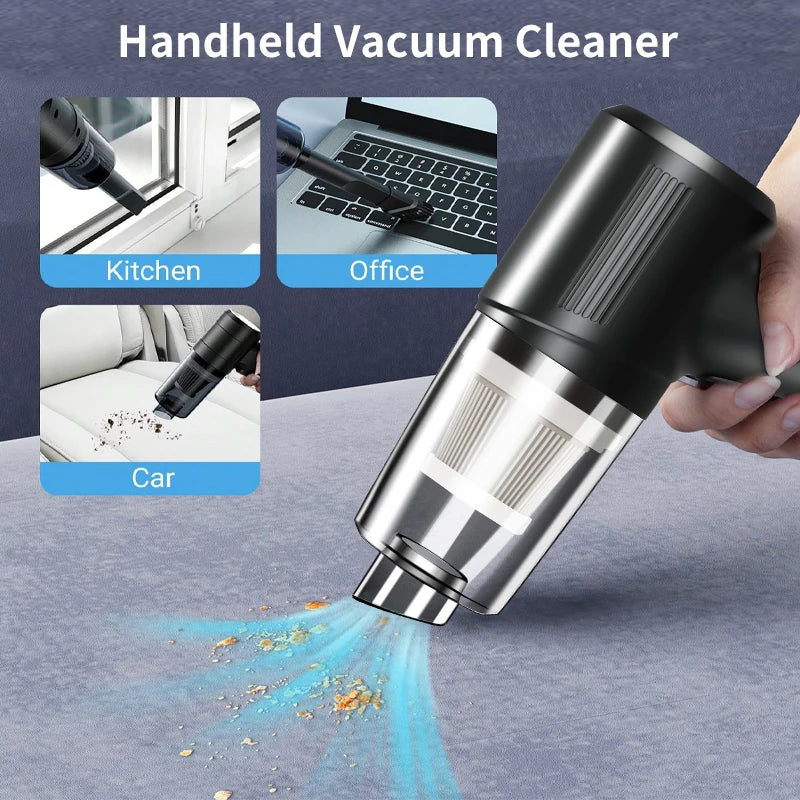 Wireless Car Vacuum Cleaner 4 In 1 Multifunctional Mini Portable High-power Suction and Blowing Integrated Cleaning Appliance