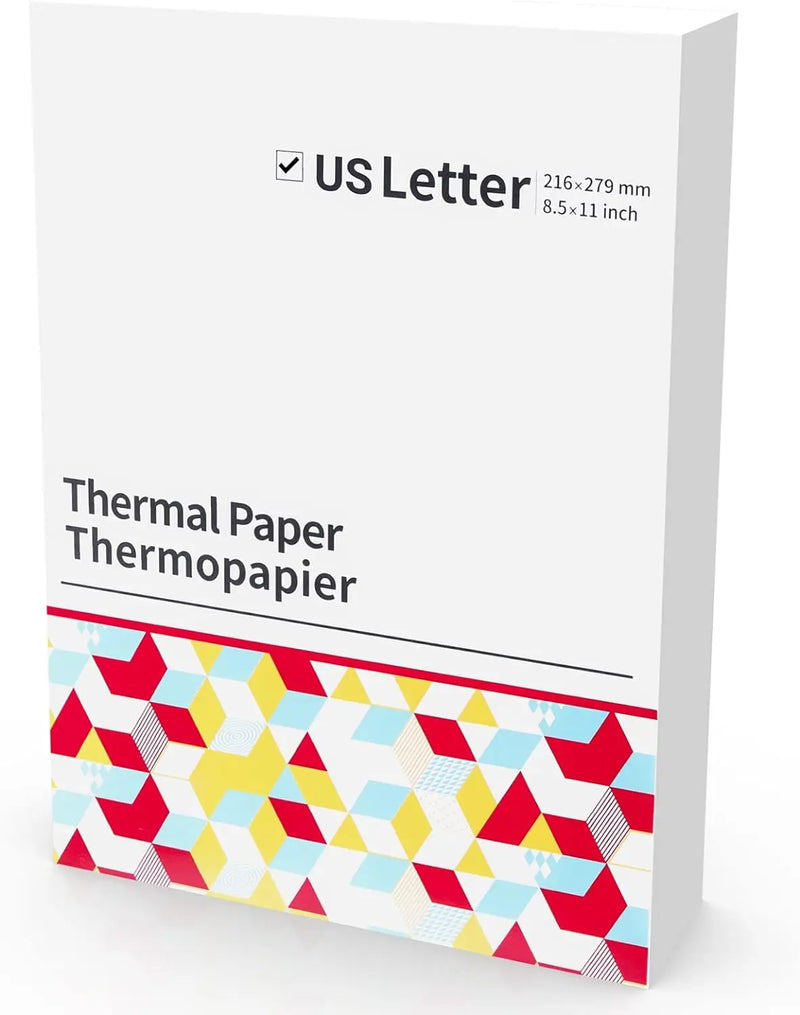 Phomemo M08F A4 Thermal Paper for M08F, PJ762/PJ763MFi, MT800/MT800Q, A4 Portable Printers, M08F Printer Paper, 8.27" x 11.69"
