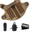 Tactical Dog Harness Collar Leash Molle Pouches For Medium Large Dogs Pet German Shepherd Training Walking Vest Dog Harnesses