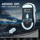 Attack Shark R6 Leichte kabellose Gaming-Maus, PAW 3950Max Sensor Computermaus mit Nordic 52480, 8KHz Polling