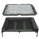 XXL XL Large Dog Bed Outdoor Raised Dog Bed with Cooling Breathable Mat and Soft Plush Mat Pet Puppy Camping Cot for Home Garden