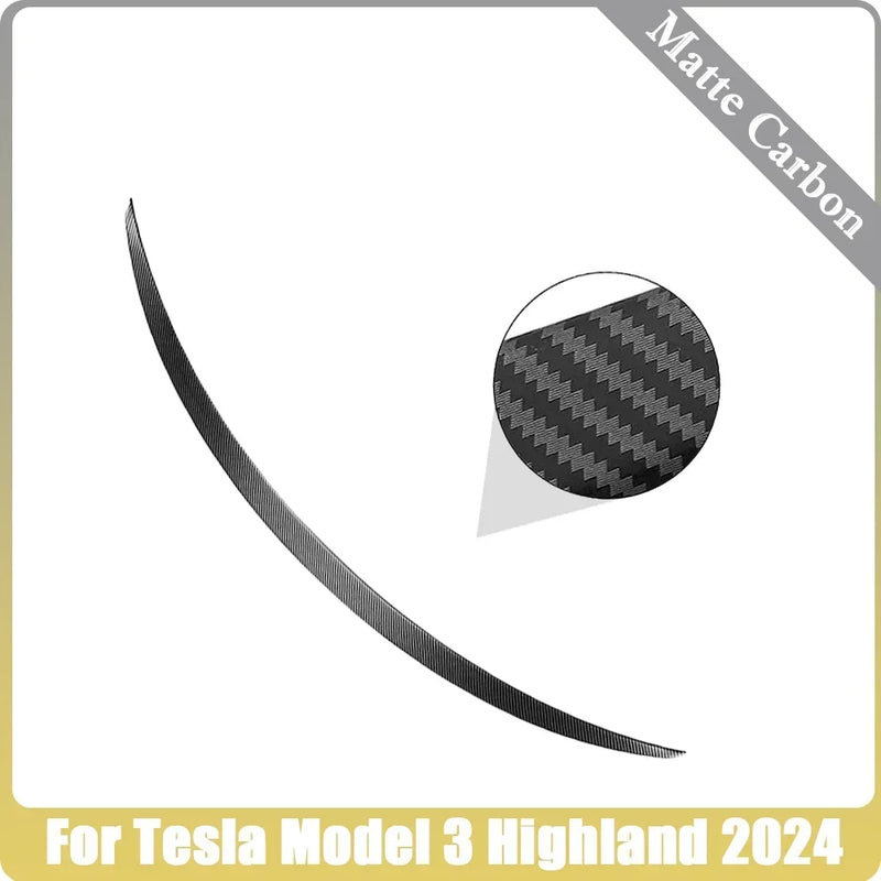 XVIP Real Carbon Fiber Wing For Tesla Model 3 17-23 Highland Trunk Lid Spoiler Compatible With Model Y 21-24 Exterior Accessory