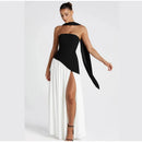 The Aurelian | Butter Yellow Mesh Strapless Pleated Evening Gown