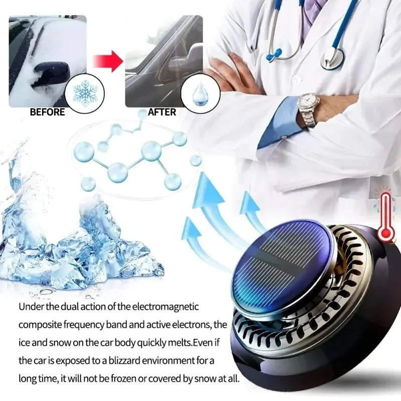 Solar Car Aromatherapy Car Decoration Portable Advanced Automatic Rotation Durable Light Aroma Solid Car Deodorizer Perfume