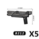 MOC Medieval Accessories Building Blocks Military Soldiers Shoulders Armor Blaster Helmets Weapons War Bricks Children Toys B038