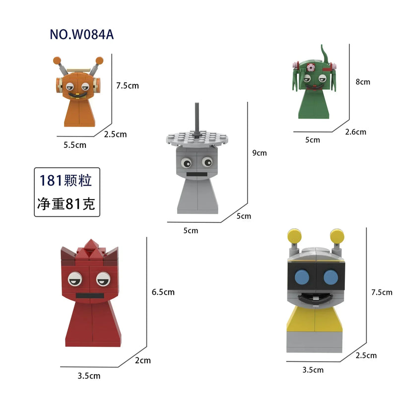 Sprunki Blocks Toys Sprunki Incredibox Building Blocks Model Children's Educational Oren Wenda Building Block Toys for Kids Gift