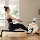 Home Rowing Machine 32Level Adjustable Resistance 300LBS Trainer Row Machine LED Monitor Tablet Holder Bluetooh Fitness Machine