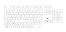 Simple Milky White Cute Cat Theme Keycap 124Keys PBT Sublimation MOA Profile Round Ball Caps Korean Mechanical Keyboard Keycaps