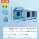 VEVOR Inflatable Paint Booth with Blowers Inflatable Spray Booth Powerful Spray BoothCar Paint Tent Air Filter System