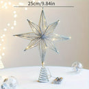 Christmas Star Tree Topper, LED Glowing Star Lamp, Sparkling Night Light,  Festive Xmas Tree Ornament, Home Decor for Christmas