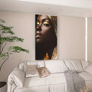 1.5 "thick pine solid wood frame, elegant African style wall painting, modern portrait printing, interior decoration