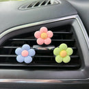 Cute Flower Car Perfume Clip Aromatherapy Air Conditioning Ventilation Ornaments Car Interior Decoration Supplies Car Scent