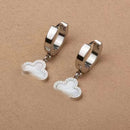 Stainless Steel Flower Four-leaf Clover Women's Bracelet Necklace Earrings Jewelry Gift