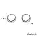 Mini Loop Earrings for Women Gold Color Metal Hoop Earrings Open Cuff Design Simple Punk Personality Small Loops boucle d’oreill