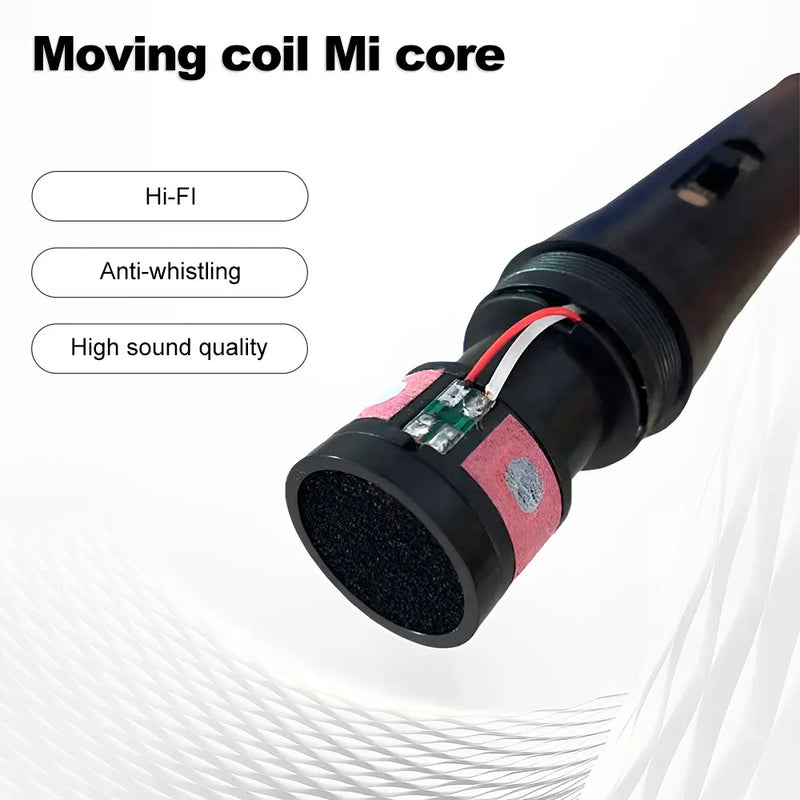 3.5mm/6.5mm Wired Bluetooth Microphone Portable Dynamic Omnidirectional KTV Handheld Megaphone for Karaoke Speech Wedding