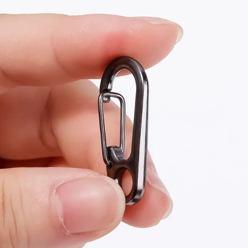 10/20/30pcs Mini Carabiners Alloy Metal Mountaineering Buckle Spring Snap Hook Clip Keychain Carabiner Clip Outdoor Camping Tool