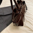 PU Leder Hobo Handtasche, Slouchy Top-Griff Tasche, Mode Arbeitstaschen, Große Umhängetasche für Damen, Arbeit, Shopping, Reisen